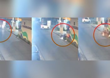 Motociclista morre ao ser arremessado contra muro em Manaus
