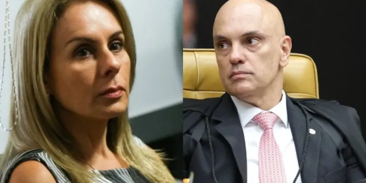 Esposa de Alexandre de Moraes nega ter recebido mensagens de Vorcaro